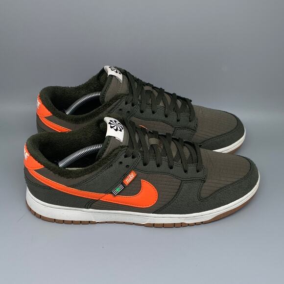 Nike Dunk Low Retro Next Nature Green Orange Skate Shoes‎ DD3358-300 Men's Sz 12 - Picture 1 of 10